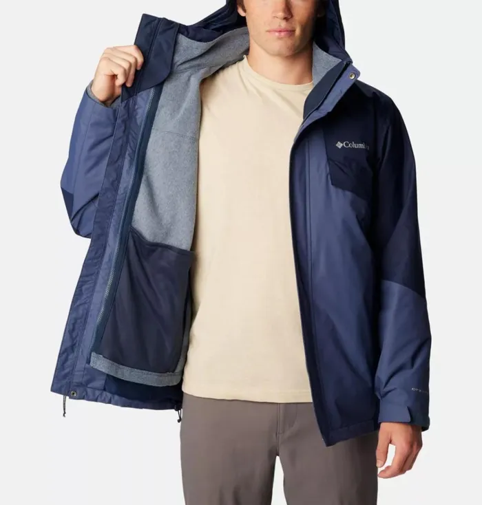 Bugaboo II Fleece Interchange Jacket Dark Mountain Collegiate Navy Mens Columbia Sportswear 3in1 Interchange Bugaboo II Fleece Interchange Jacket Dark Mountain Collegiate Navy Mens Columbia Sportswear 3in1 Interchange
