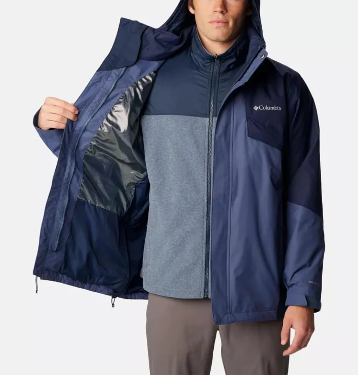 Bugaboo II Fleece Interchange Jacket Dark Mountain Collegiate Navy Mens Columbia Sportswear 3in1 Interchange Bugaboo II Fleece Interchange Jacket Dark Mountain Collegiate Navy Mens Columbia Sportswear 3in1 Interchange