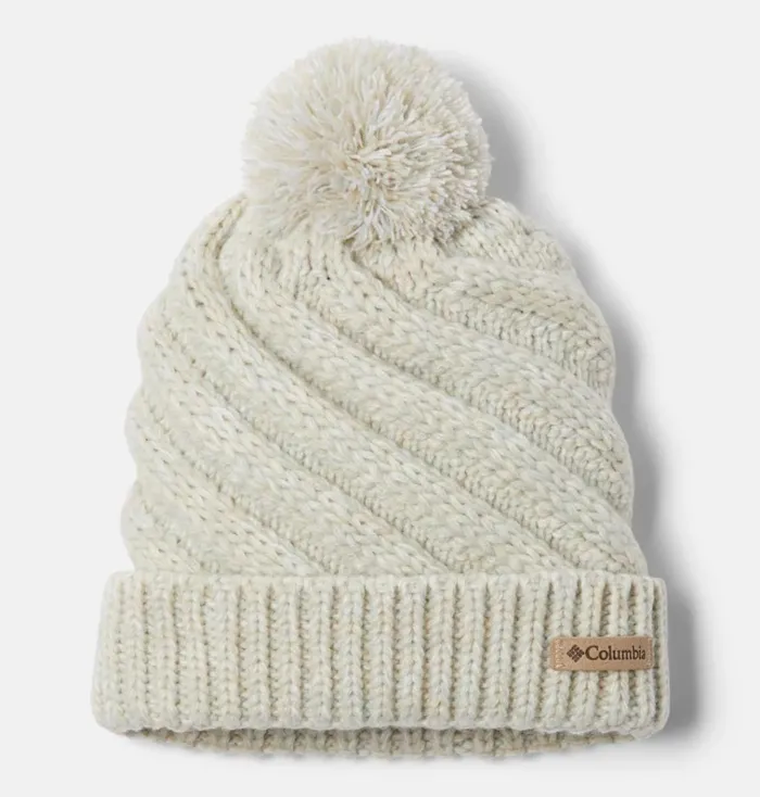 Bundle Up Beanie Aqua Haze White Dark Stone Kids Columbia Sportswear Hats