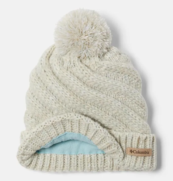 Bundle Up Beanie Aqua Haze White Dark Stone Kids Columbia Sportswear Hats
