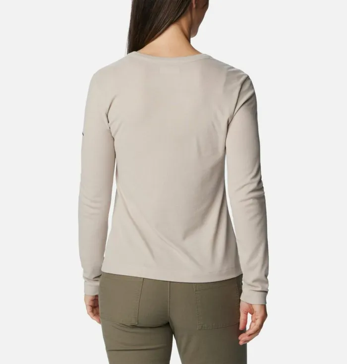 Calico Basin Ribbed Long Sleeve Shirt Dark Stone Womens Columbia Sportswear Long Sleeve Calico Basin Ribbed Long Sleeve Shirt Dark Stone Womens Columbia Sportswear Long Sleeve