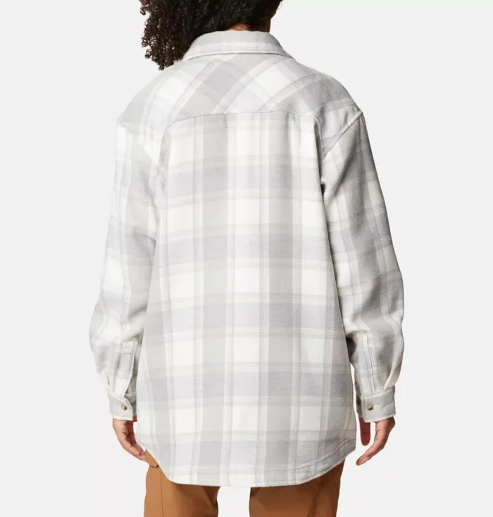 Calico Basin Shirt Jacket Sea Salt Buffalo Ombre Womens Columbia Sportswear Long Sleeve Calico Basin Shirt Jacket Sea Salt Buffalo Ombre Womens Columbia Sportswear Long Sleeve