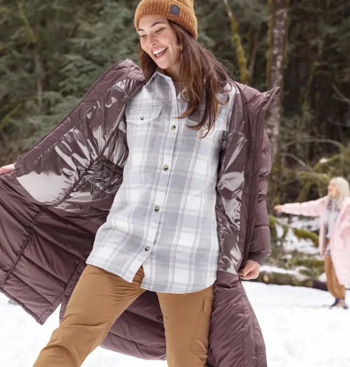 Calico Basin Shirt Jacket Sea Salt Buffalo Ombre Womens Columbia Sportswear Long Sleeve Calico Basin Shirt Jacket Sea Salt Buffalo Ombre Womens Columbia Sportswear Long Sleeve
