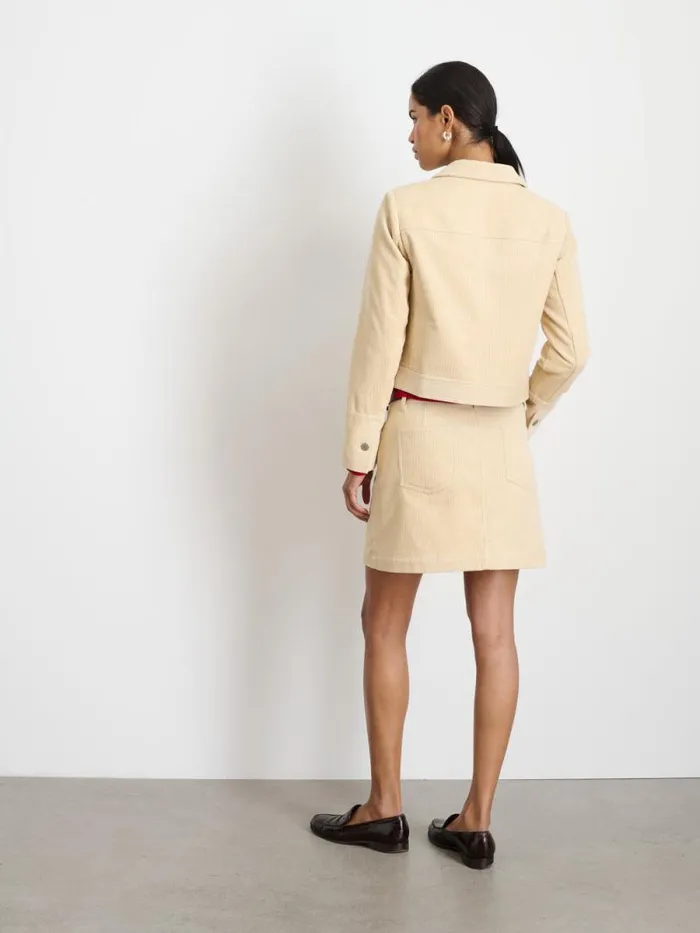 Camden Jacket In Corduroy Light Bone Women Alex Mill Set Dressing