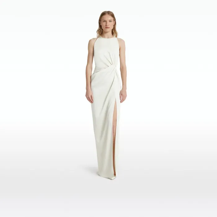 Cameron Ivory Long Dress Women Safiyaa Dresses