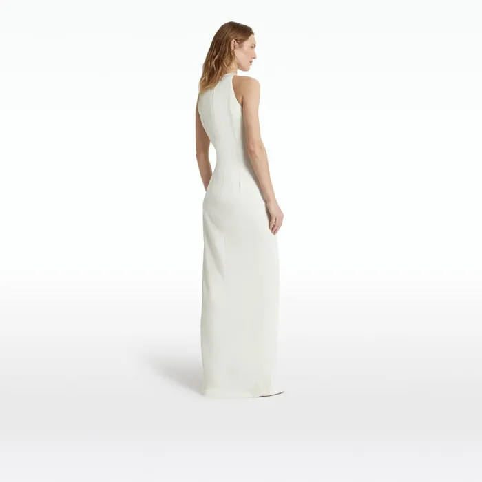 Cameron Ivory Long Dress Women Safiyaa Dresses