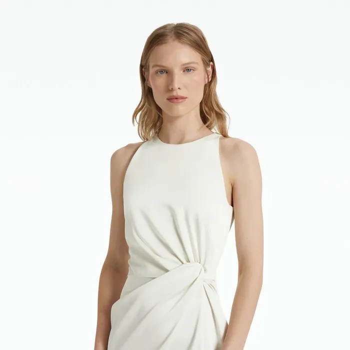 Cameron Ivory Long Dress Women Safiyaa Dresses