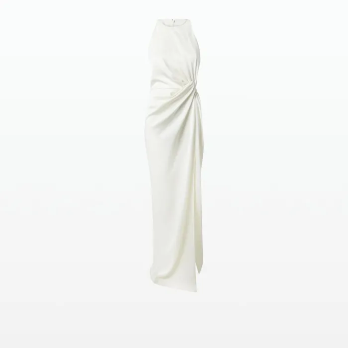 Cameron Ivory Long Dress Women Safiyaa Dresses