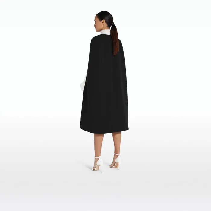 Carlota Black Coat Women Safiyaa Jackets and Coats