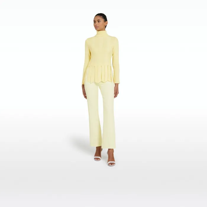 Cava Pale Primrose Knit Women Safiyaa Tops