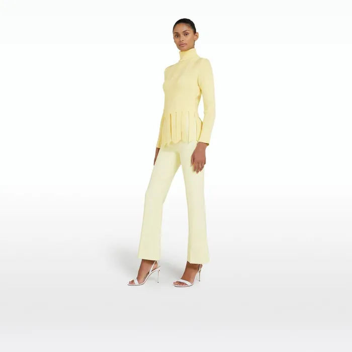 Cava Pale Primrose Knit Women Safiyaa Tops