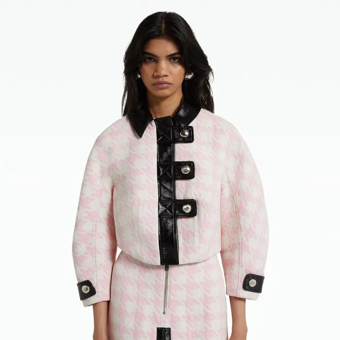 Celine Barely Pink Jacket Women Safiyaa Jackets and Coats