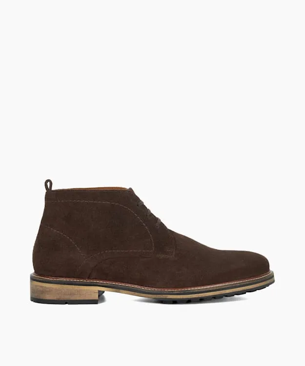 Charleys Brown Chukka Boots Dune London Brown Suede Men Dune London Casual Boots