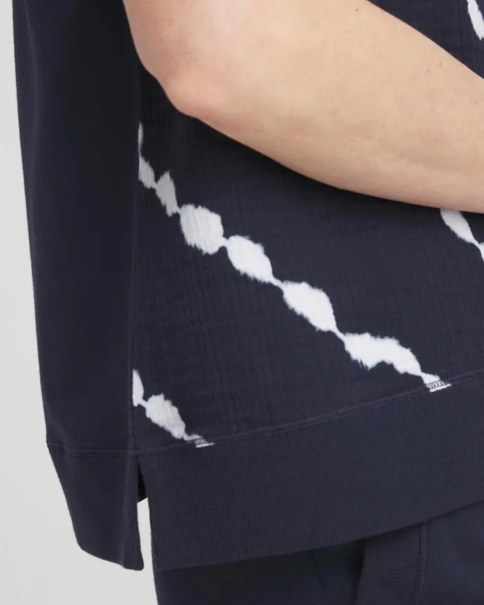 Chico039s Activewear Zenergy French Terry Gauze Tie Dye Shirt Classic Navy 8211 Clothing Chico039s Activewear Zenergy French Terry Gauze Tie Dye Shirt Classic Navy 8211 Clothing