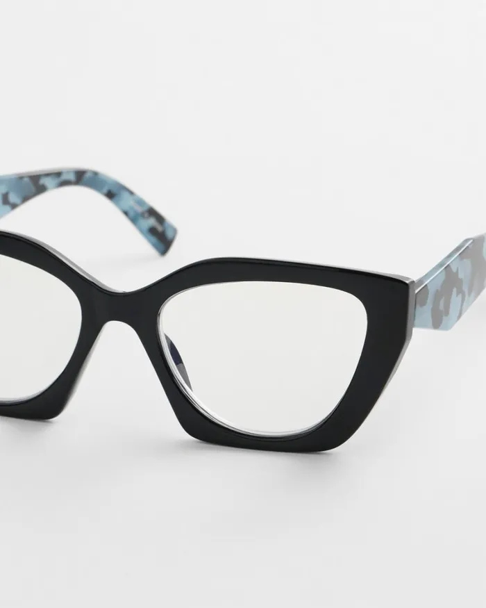 Chico039s Eyewear Blue Faux Tort Readers Blue 8211 Shoes and Accessories