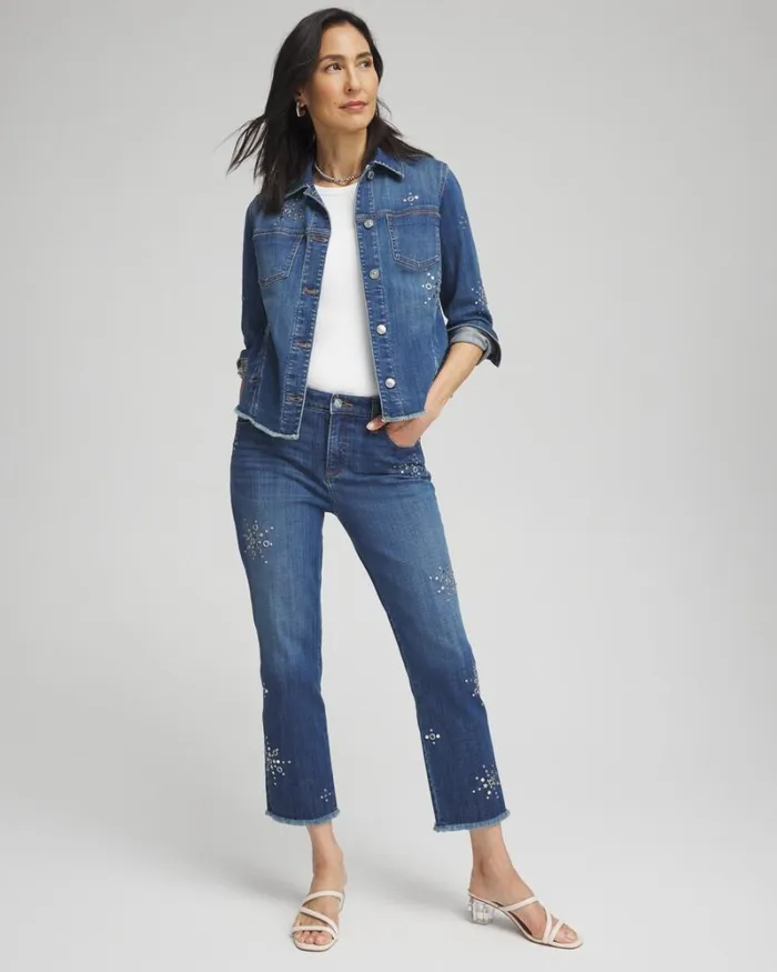 Chico039s Matching Sets Girlfriend Americana Fireworks Cropped Jeans Katina Indigo 8211 Clothing Chico039s Matching Sets Girlfriend Americana Fireworks Cropped Jeans Katina Indigo 8211 Clothing