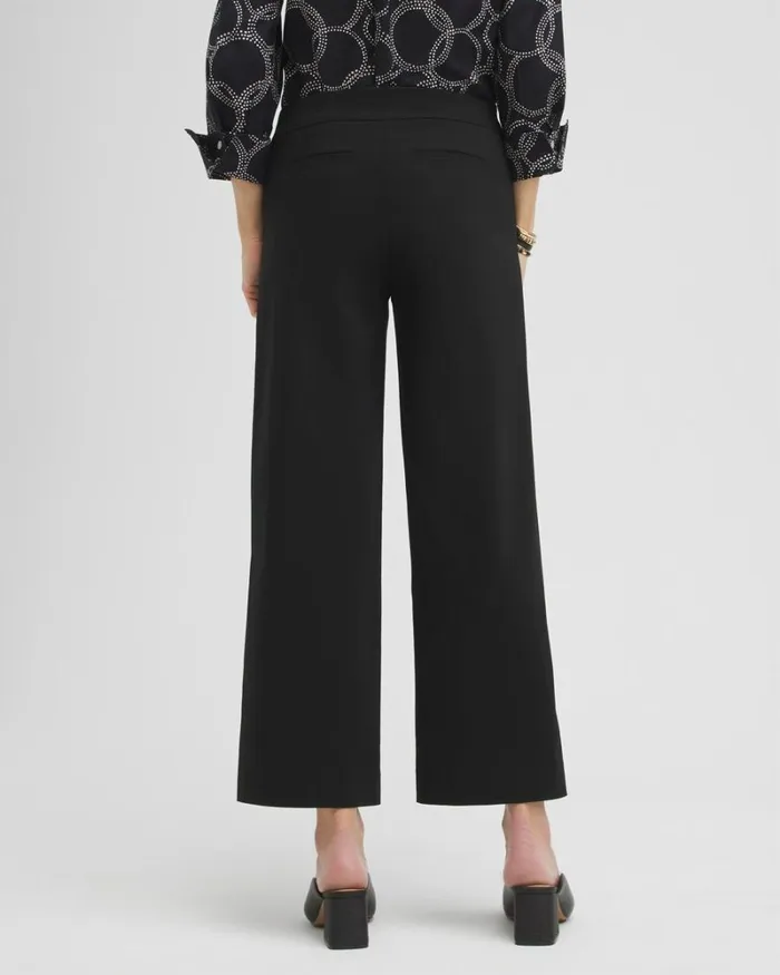 Chico039s Pants Brigitte Grommet Wide Leg Pants Alabaster 8211 Clothing