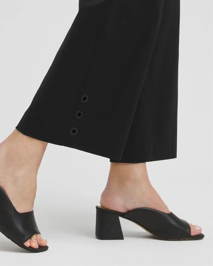 Chico039s Pants Brigitte Grommet Wide Leg Pants Alabaster 8211 Clothing