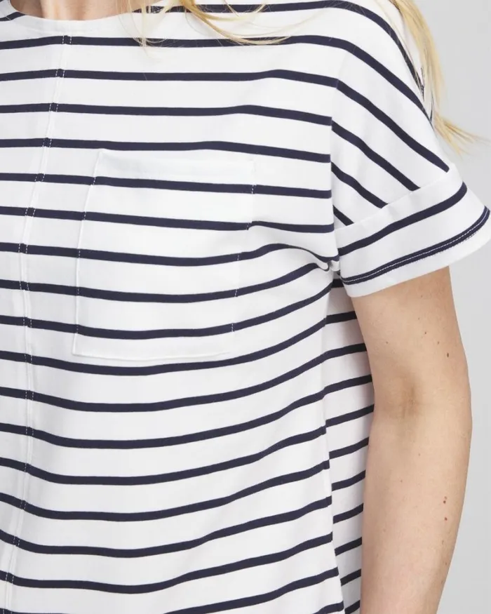 Chico039s Tops Zenergy UPF Knit Stripe Dolman Top Classic Navy 8211 Clothing Chico039s Tops Zenergy UPF Knit Stripe Dolman Top Classic Navy 8211 Clothing