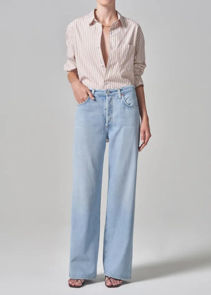 Citizens Of Humanity Annina High Rise Wide Leg 30034 In Alemayde Women Jeans