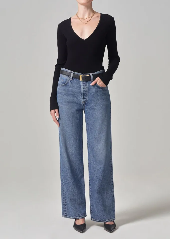 Citizens Of Humanity Annina High Rise Wide Leg 30034 In Siesta Women Jeans