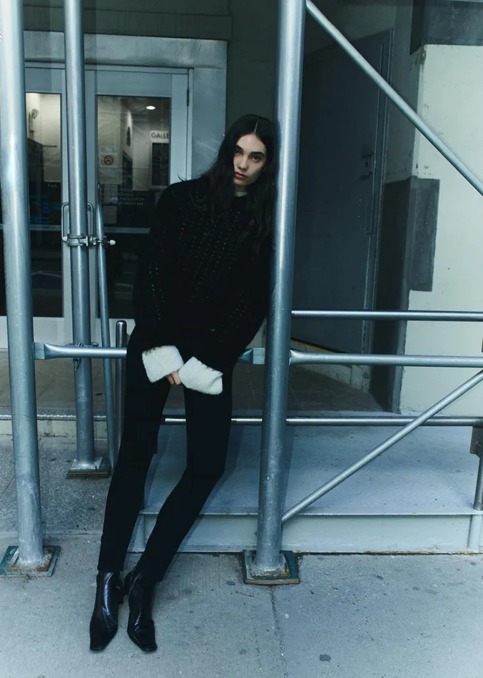 Citizens Of Humanity Sloane Skinny In Plush Black Women Jeans