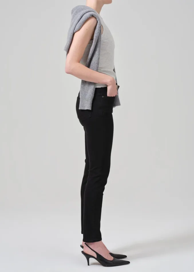 Citizens Of Humanity Sloane Skinny In Plush Black Women Jeans