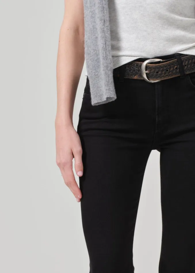 Citizens Of Humanity Sloane Skinny In Plush Black Women Jeans