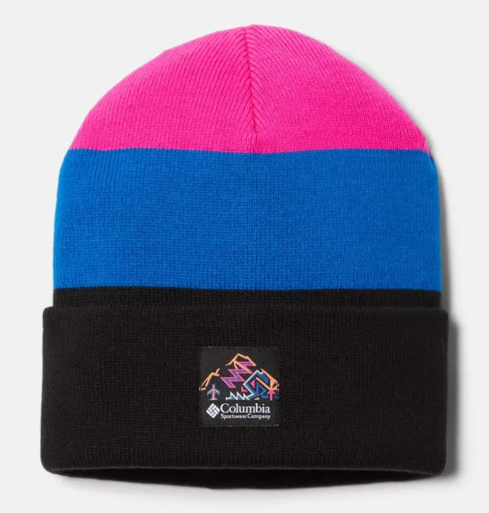 City Trek Color Block Beanie Black Brt Indigo Fuchsia Heritage MensWomens Columbia Sportswear Hats City Trek Color Block Beanie Black Brt Indigo Fuchsia Heritage MensWomens Columbia Sportswear Hats