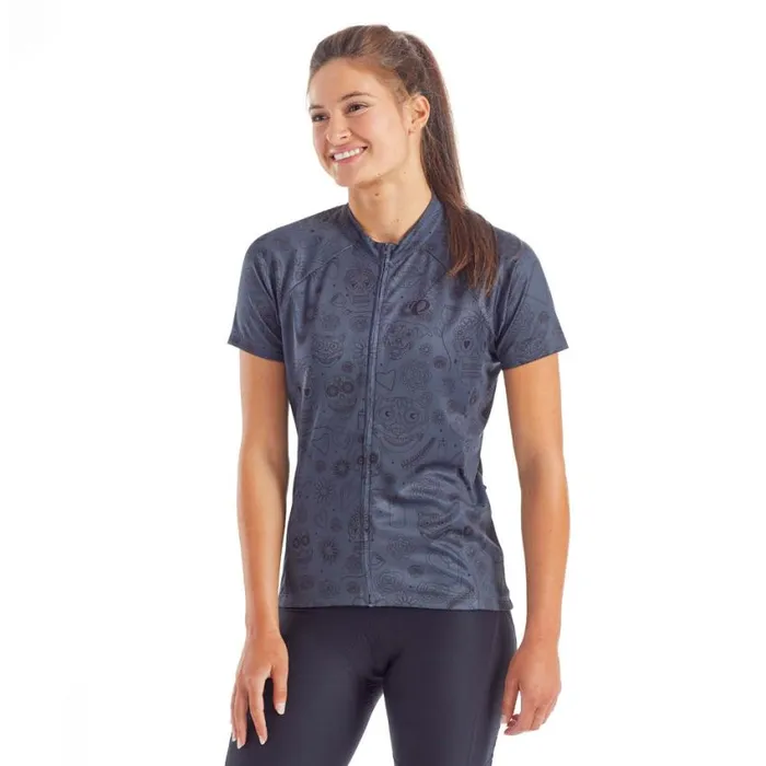 Classic Jersey Dark Ink Sugar Skull Women PEARL IZUMi Jerseys