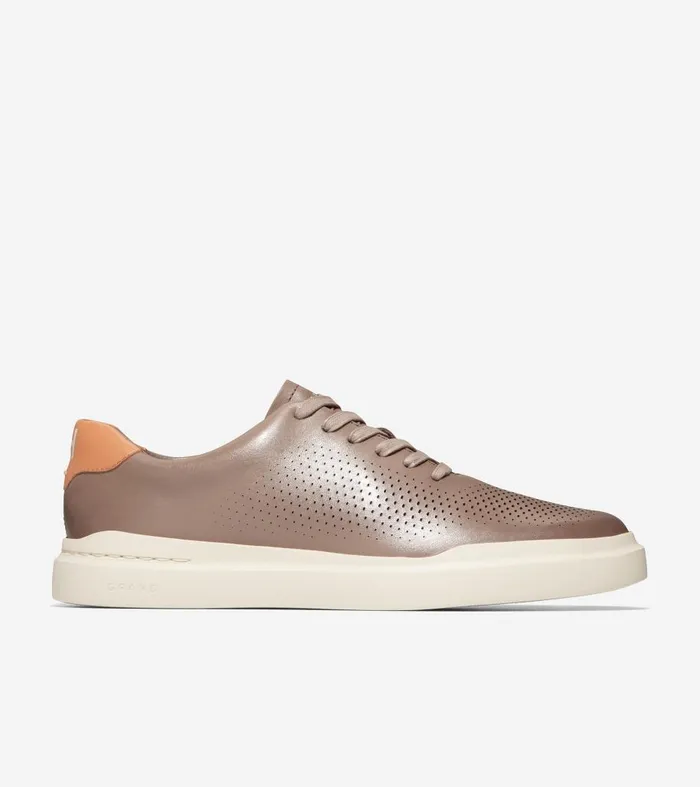 Cole Haan Men039s GrandPr Rally Laser Cut Sneaker Brown Men Sneakers
