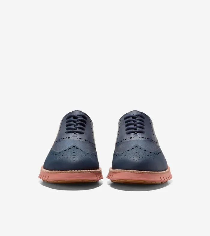 Cole Haan Men039s ZERGRAND Remastered No Stitch Wingtip Oxfords Blue Men Oxfords Cole Haan Men039s ZERGRAND Remastered No Stitch Wingtip Oxfords Blue Men Oxfords