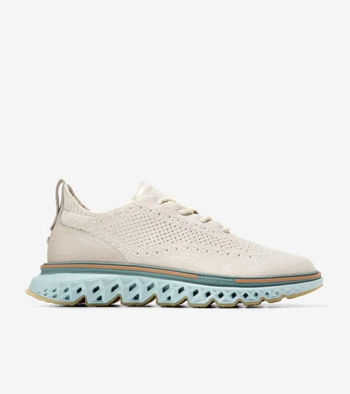 Cole Haan Men039s ZERGRAND Stitchlite Wingtip Oxfords White Men Oxfords