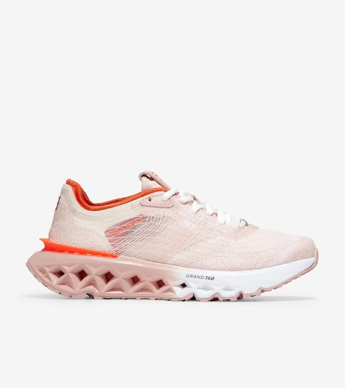 Cole Haan Women039s 5ZERGRAND Embrostitch Running Shoe Pink Women Running