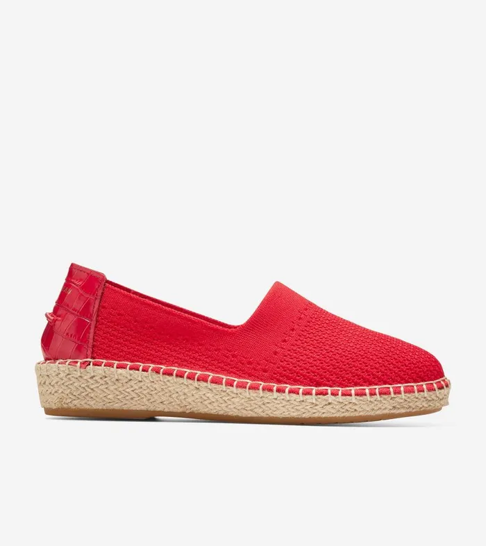 Cole Haan Women039s Cloudfeel Espadrille Loafer Red Women Espadrilles