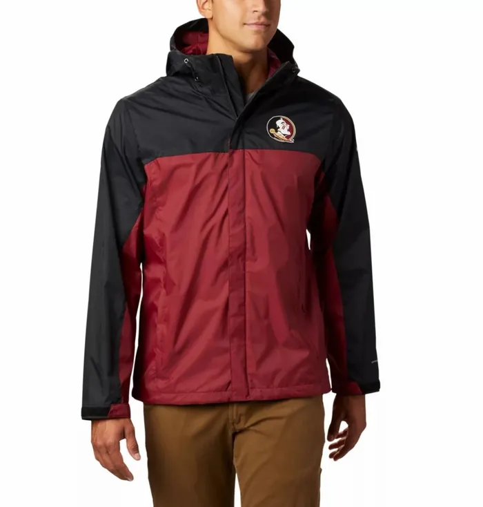 Collegiate Glennaker Storm Rain Jacket 8211 Florida State Fsu 8211 Black Cabernet Mens Columbia Sportswear Rain Collegiate Glennaker Storm Rain Jacket 8211 Florida State Fsu 8211 Black Cabernet Mens Columbia Sportswear Rain