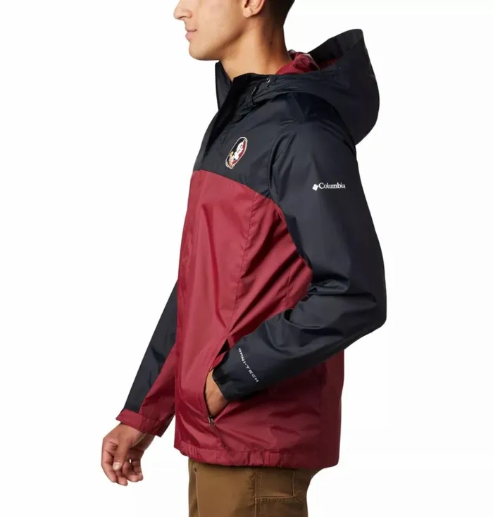 Collegiate Glennaker Storm Rain Jacket 8211 Florida State Fsu 8211 Black Cabernet Mens Columbia Sportswear Rain Collegiate Glennaker Storm Rain Jacket 8211 Florida State Fsu 8211 Black Cabernet Mens Columbia Sportswear Rain