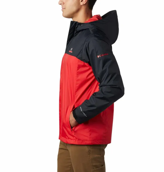 Collegiate Glennaker Storm Rain Jacket 8211 Georgia Uga 8211 Black Bright Red Mens Columbia Sportswear Rain Collegiate Glennaker Storm Rain Jacket 8211 Georgia Uga 8211 Black Bright Red Mens Columbia Sportswear Rain