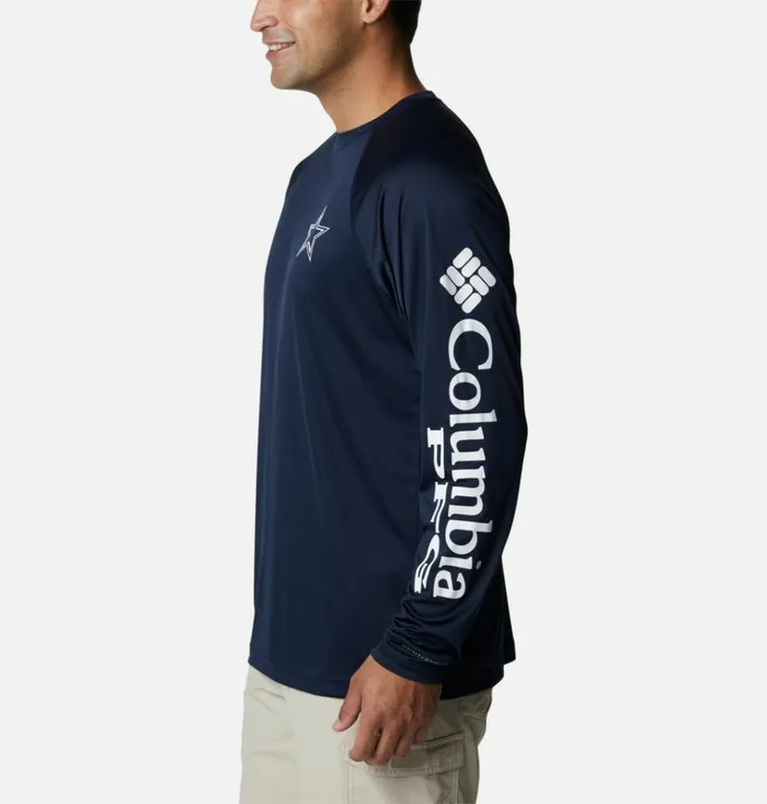 Collegiate PFG Terminal Tackle Long Sleeve Shirt 8211 Dallas Cowboys Dc 8211 Collegiate Navy White Mens Columbia Sportswear Long Sleeve Collegiate PFG Terminal Tackle Long Sleeve Shirt 8211 Dallas Cowboys Dc 8211 Collegiate Navy White Mens Columbia Sportswear Long Sleeve