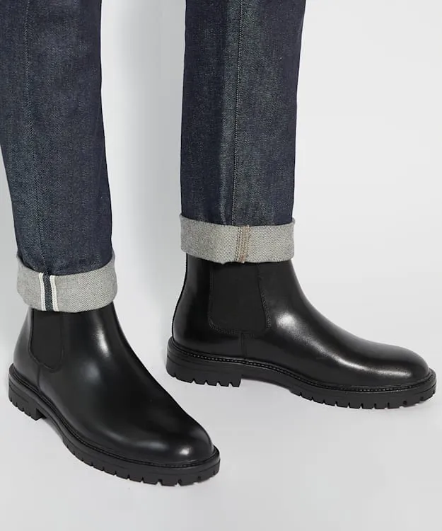 Colson Black Chunky Round Toe Boots Dune London Black Men Dune London Chelsea Boots Colson Black Chunky Round Toe Boots Dune London Black Men Dune London Chelsea Boots
