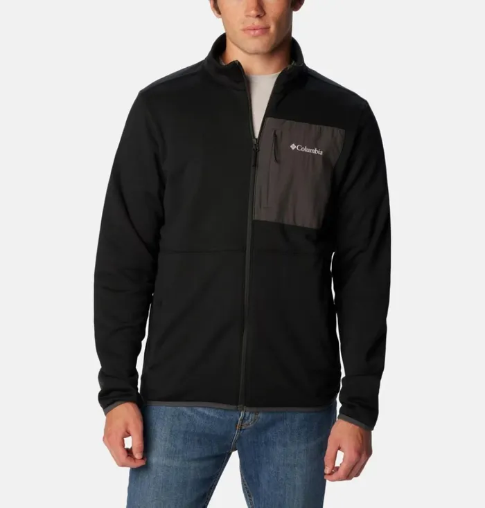 Columbia Hike Full Zip Jacket Black Mens Columbia Sportswear Jackets and Vests