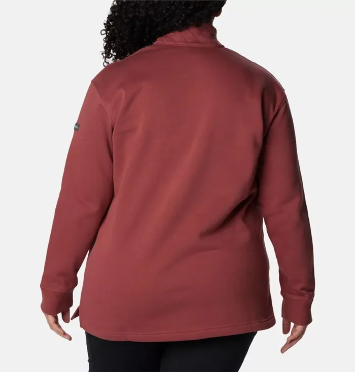 Columbia Lodge Quilted Quarter Zip Tunic 8211 Plus Size Beetroot Womens Columbia Sportswear Pullovers and Tops Columbia Lodge Quilted Quarter Zip Tunic 8211 Plus Size Beetroot Womens Columbia Sportswear Pullovers and Tops