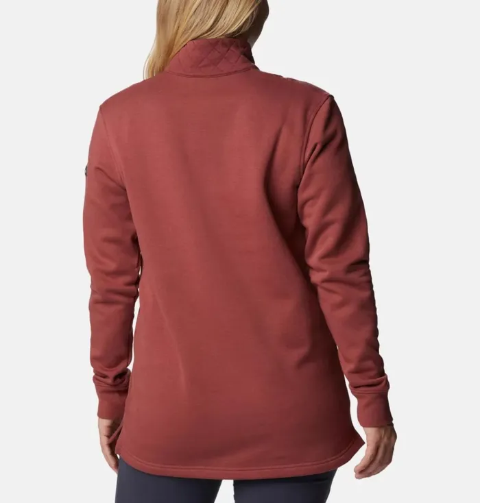 Columbia Lodge Quilted Quarter Zip Tunic Beetroot Womens Columbia Sportswear Pullovers and Tops Columbia Lodge Quilted Quarter Zip Tunic Beetroot Womens Columbia Sportswear Pullovers and Tops
