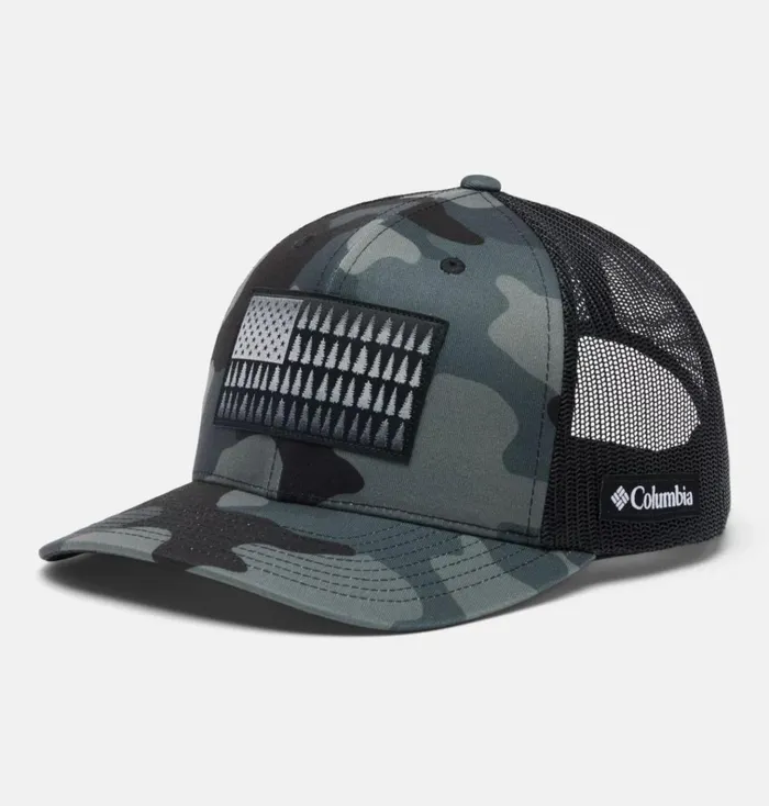 Columbia Tree Flag Mesh Snapback 8211 High Crown Black Mod Camo MensWomens Columbia Sportswear Hats Columbia Tree Flag Mesh Snapback 8211 High Crown Black Mod Camo MensWomens Columbia Sportswear Hats