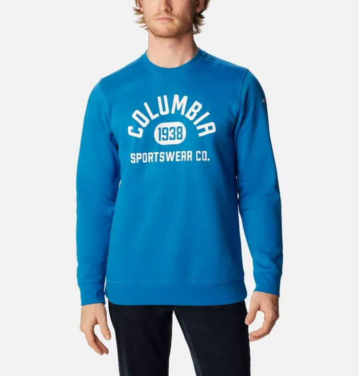 Columbia Trek Crew Sweatshirt Bright Indigo College Life Graphic Mens Columbia Sportswear Sweatshirts and Hoodies Columbia Trek Crew Sweatshirt Bright Indigo College Life Graphic Mens Columbia Sportswear Sweatshirts and Hoodies