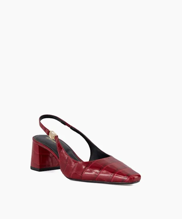 Contact Red Chisel Toe Block Heel Slingback Court Shoes Dune London Red Women Dune London Heels Contact Red Chisel Toe Block Heel Slingback Court Shoes Dune London Red Women Dune London Heels
