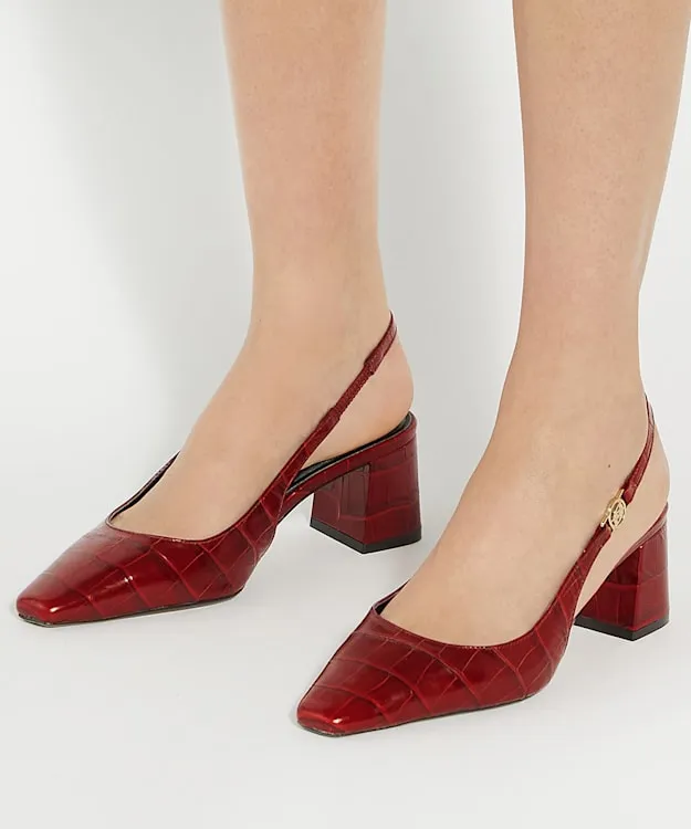 Contact Red Chisel Toe Block Heel Slingback Court Shoes Dune London Red Women Dune London Heels Contact Red Chisel Toe Block Heel Slingback Court Shoes Dune London Red Women Dune London Heels