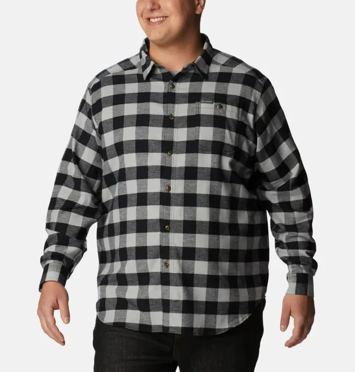 Cornell Woods Flannel Long Sleeve Shirt 8211 Big Columbia Grey Buffalo Check Mens Columbia Sportswear Long Sleeve Cornell Woods Flannel Long Sleeve Shirt 8211 Big Columbia Grey Buffalo Check Mens Columbia Sportswear Long Sleeve
