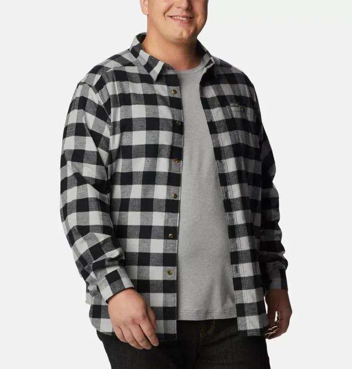Cornell Woods Flannel Long Sleeve Shirt 8211 Big Columbia Grey Buffalo Check Mens Columbia Sportswear Long Sleeve Cornell Woods Flannel Long Sleeve Shirt 8211 Big Columbia Grey Buffalo Check Mens Columbia Sportswear Long Sleeve