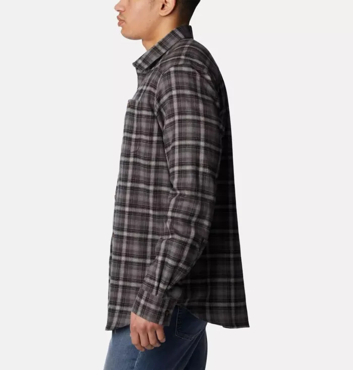 Cornell Woods Flannel Long Sleeve Shirt City Grey Tartan Ombre Mens Columbia Sportswear Long Sleeve Cornell Woods Flannel Long Sleeve Shirt City Grey Tartan Ombre Mens Columbia Sportswear Long Sleeve
